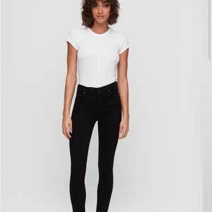 Citizens of humanity rocket crop all black, size 28